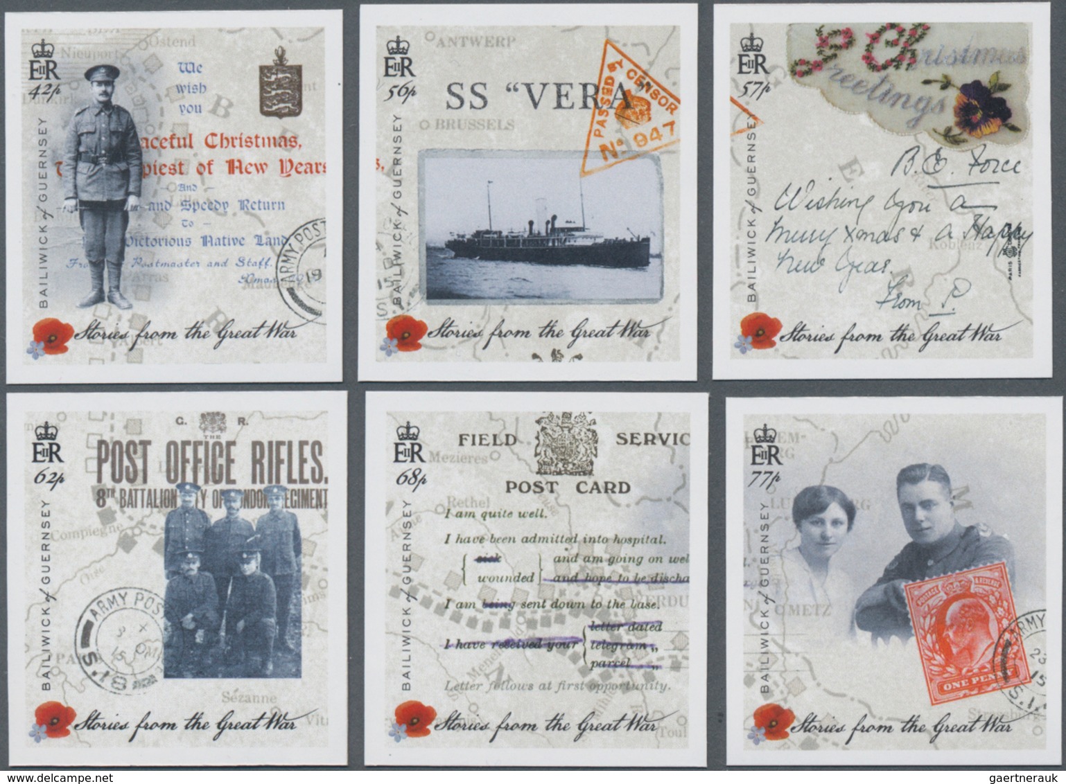 Großbritannien - Guernsey: 2015. Complete Set "The First World War: Participants Of The War In The P - Guernsey
