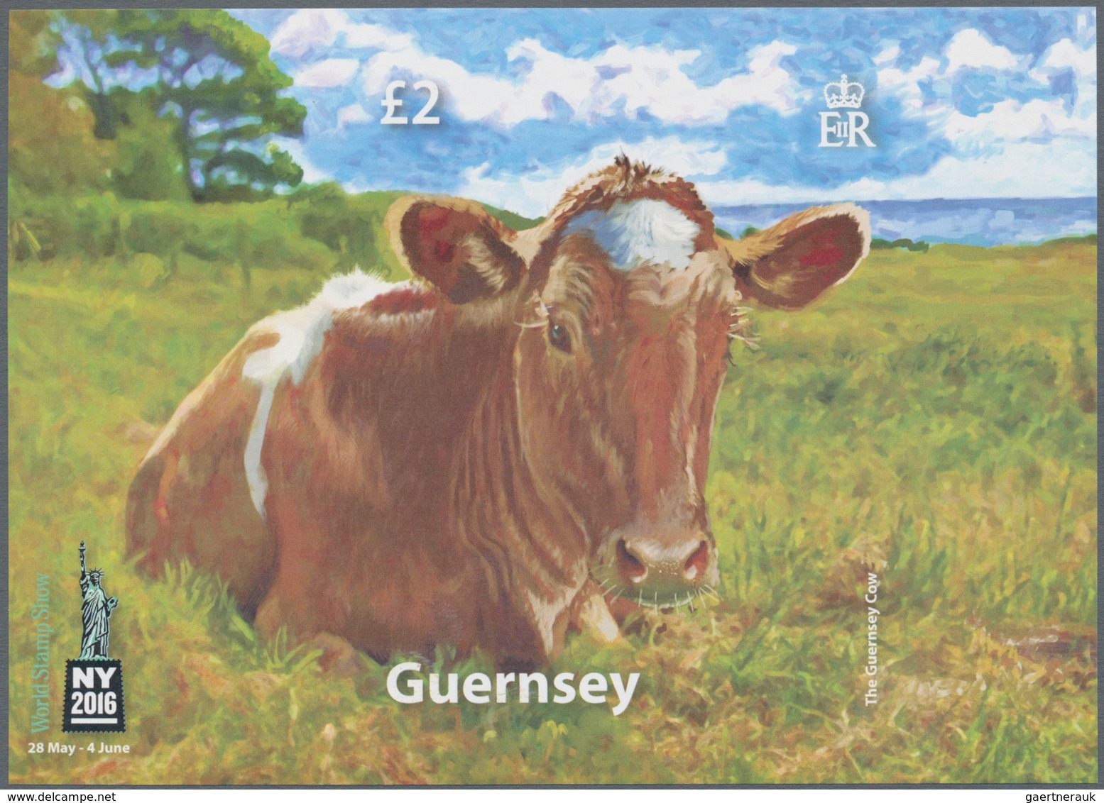 Großbritannien - Guernsey: 2016, Miniature Sheet "International Stamp Exhibition New York 2016 - Gue - Guernsey