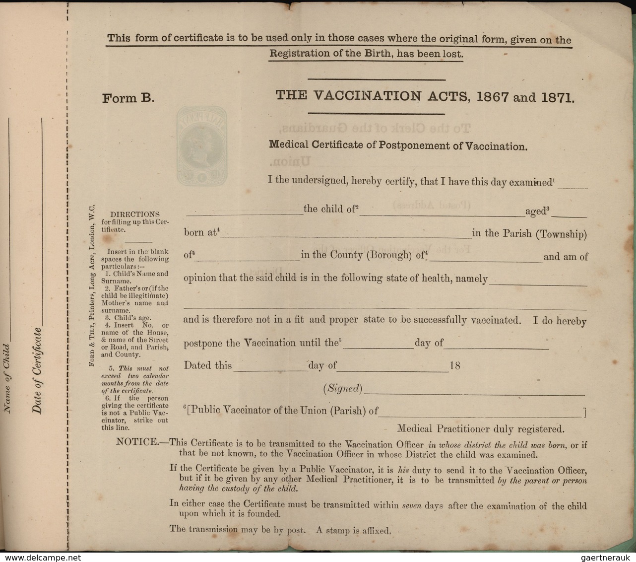 Großbritannien - Ganzsachen: 1872, Official Booklet With Two Preprinted Postal Stationery Sheets QV - 1840 Mulready-Umschläge