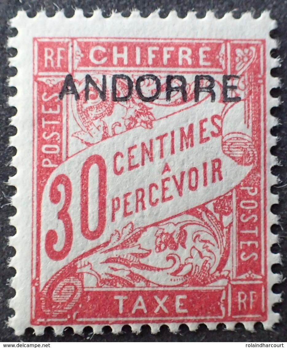 DF40266/1122 - 1931/1932 - ANDORRE FR. - TIMBRE TAXE - N°3 NEUF** - Nuovi