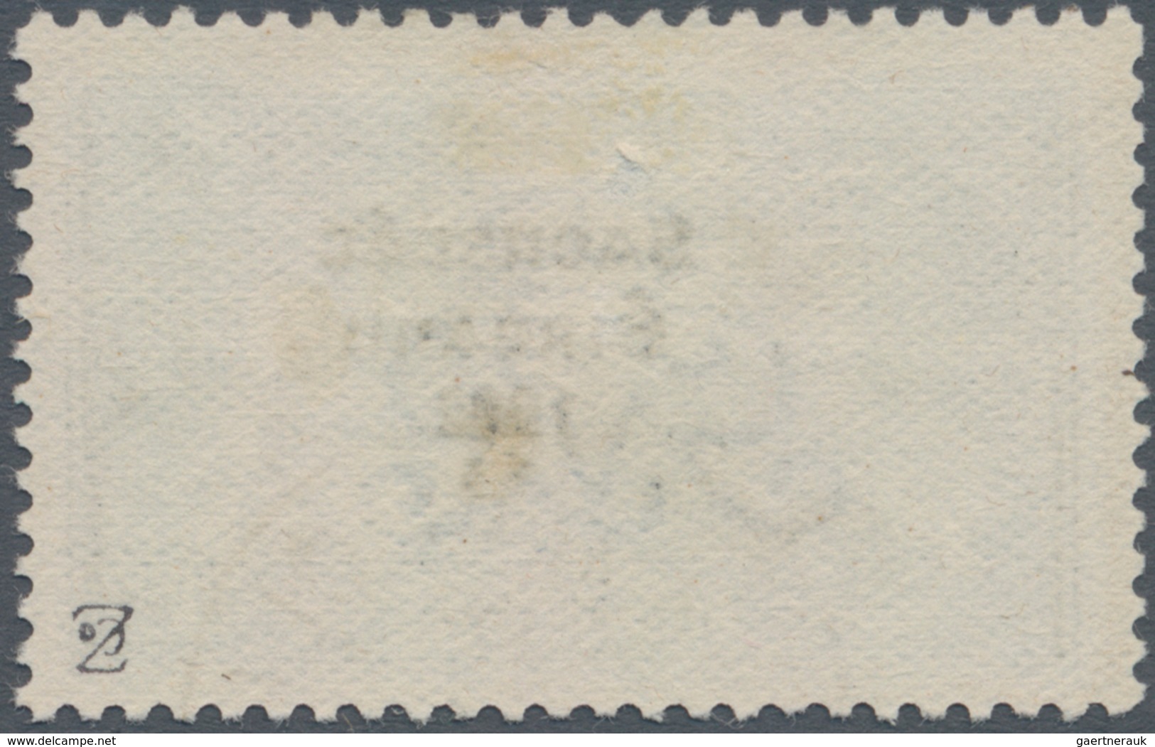 Irland: 1922 'Seahorses' 10s. Dull Grey-blue, Overprinted Type 5, Used And Cancelled By Part Strike - Unused Stamps