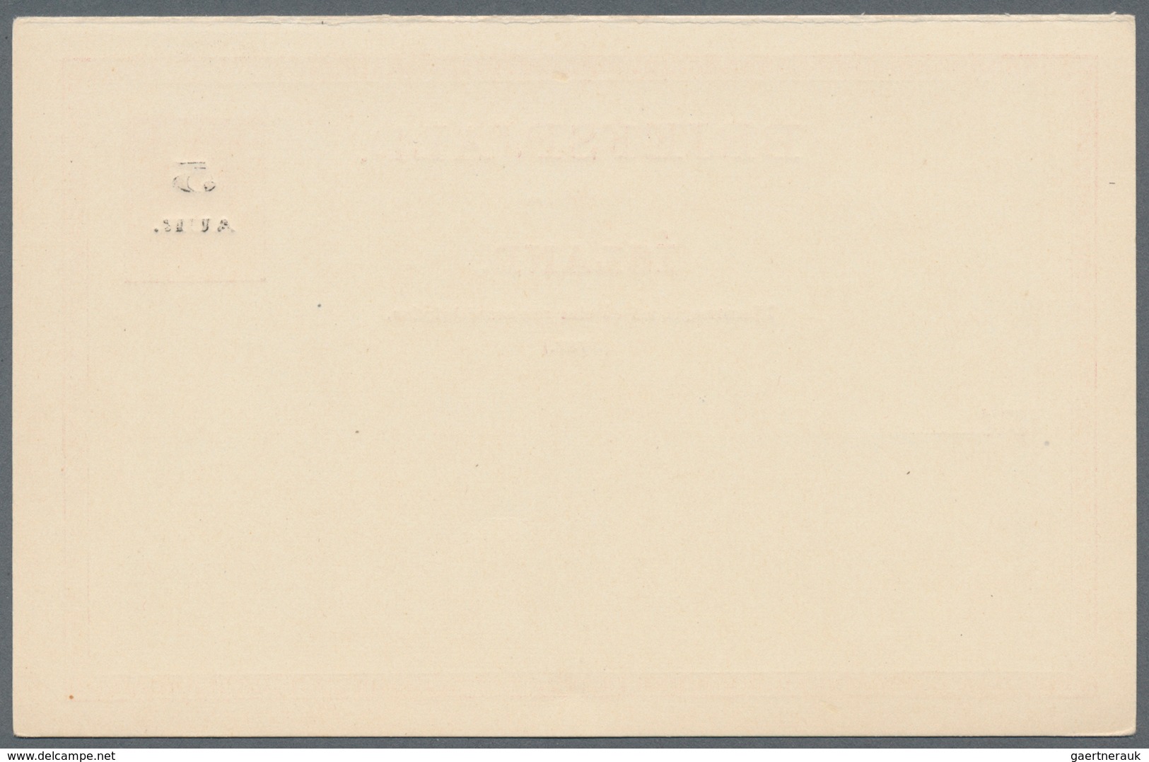 Island - Ganzsachen: 1919, 5 A On 8 A Postal Stationery Answer Card Unused, Was Sold Separately, Edi - Ganzsachen