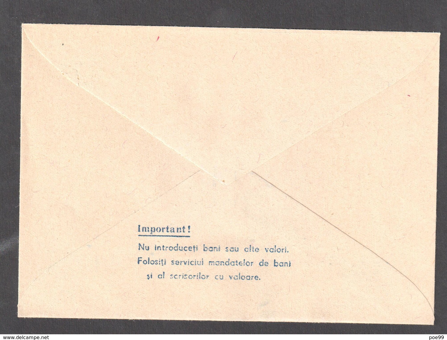 Rumänien Romania Stationery Cover 1957 Unused Very Rare- 206 Lenin, Blue On White-yellowish Paper, Without Sender Notice - Ganzsachen