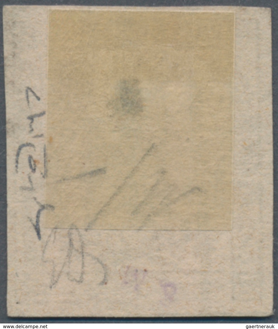 Italien - Altitalienische Staaten: Modena: 1852, 25 C Black On Brownish With PLATE-ERROR "N In CENT - Modena