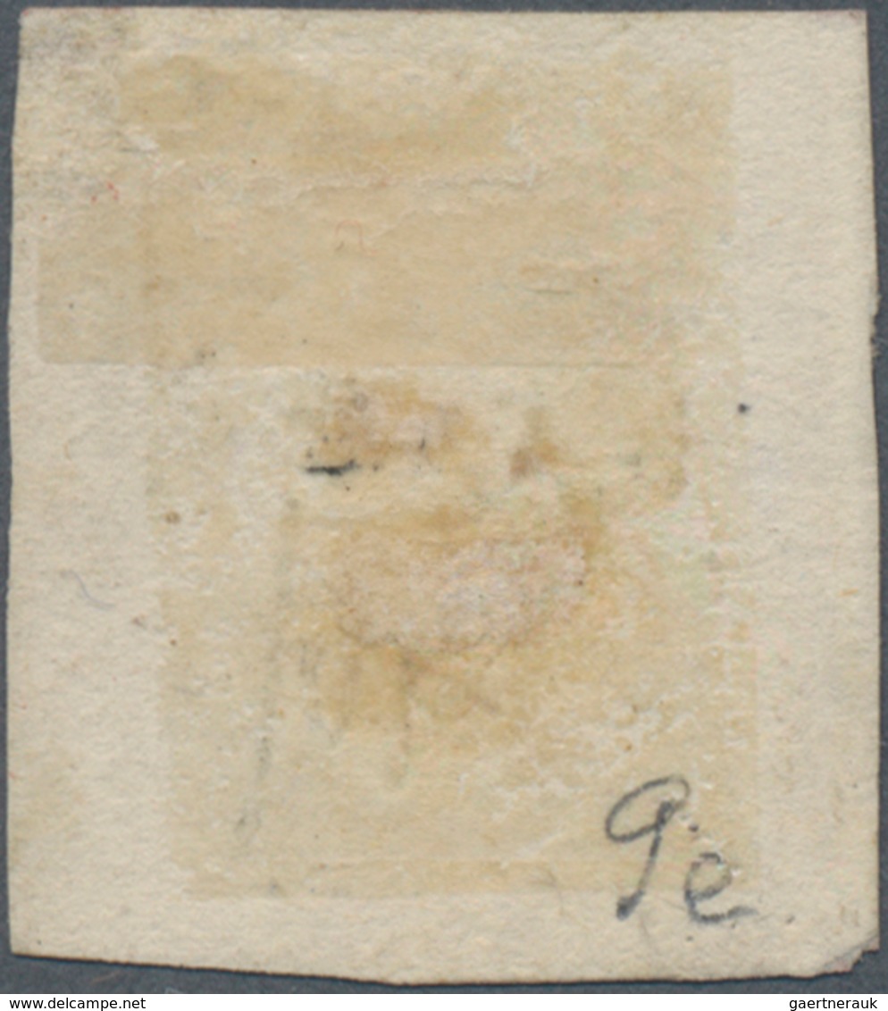 Italien - Altitalienische Staaten: Sizilien: 1859, 5 Gr Rose-vermilion On Naples-paper Tied By Horse - Sicily