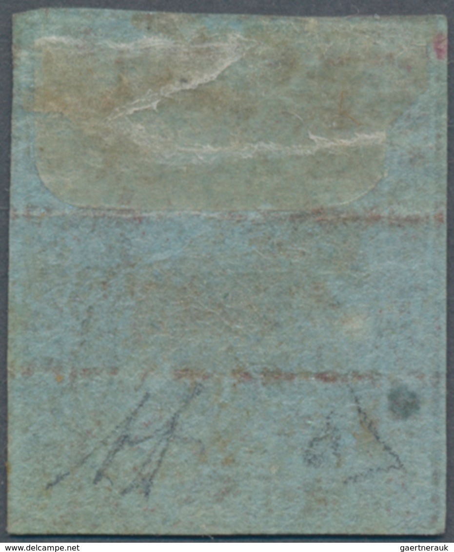 Italien - Altitalienische Staaten: Toscana: 1851, 1 Cr Lilac-carmine Red On Blue Paper Unused With P - Tuscany