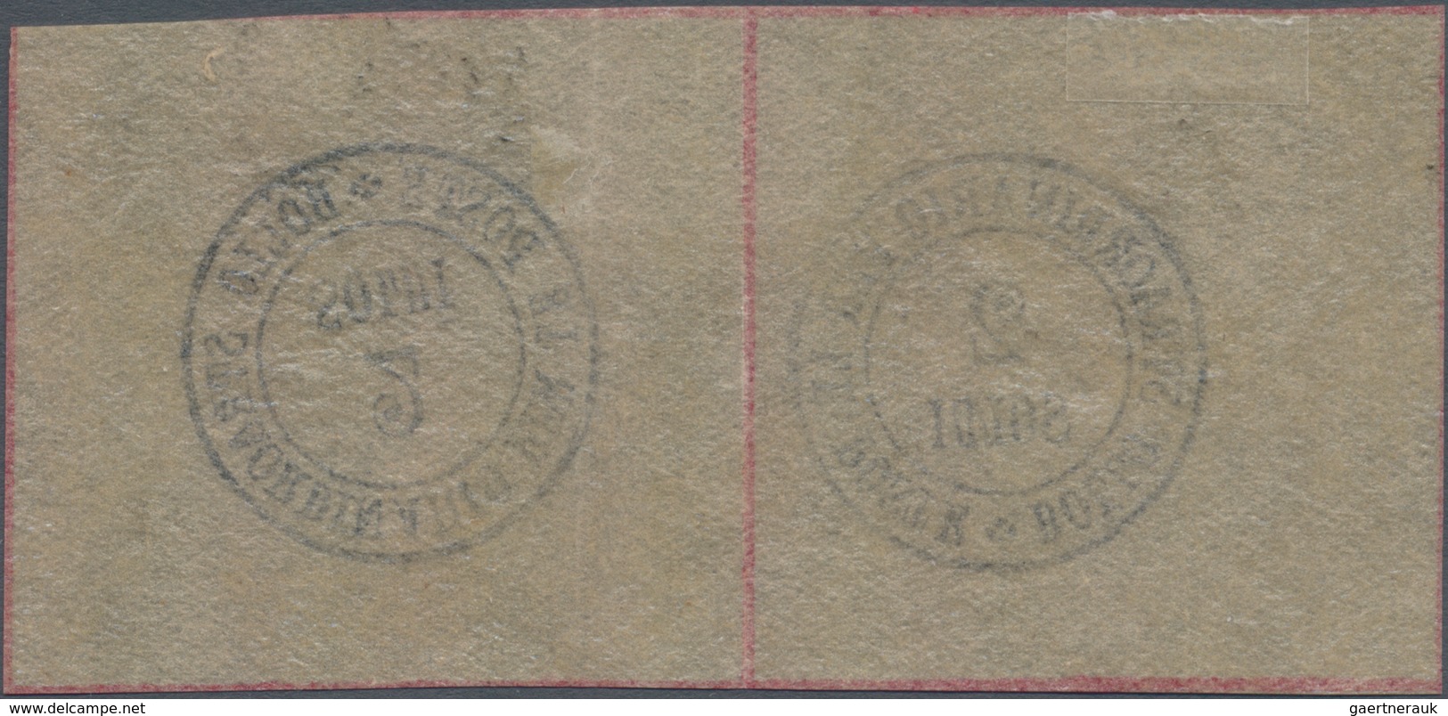 Italien - Altitalienische Staaten: Toscana - Zeitungsstempel: 1854 Newspaper Tax Stamp 2s. Black As - Tuscany