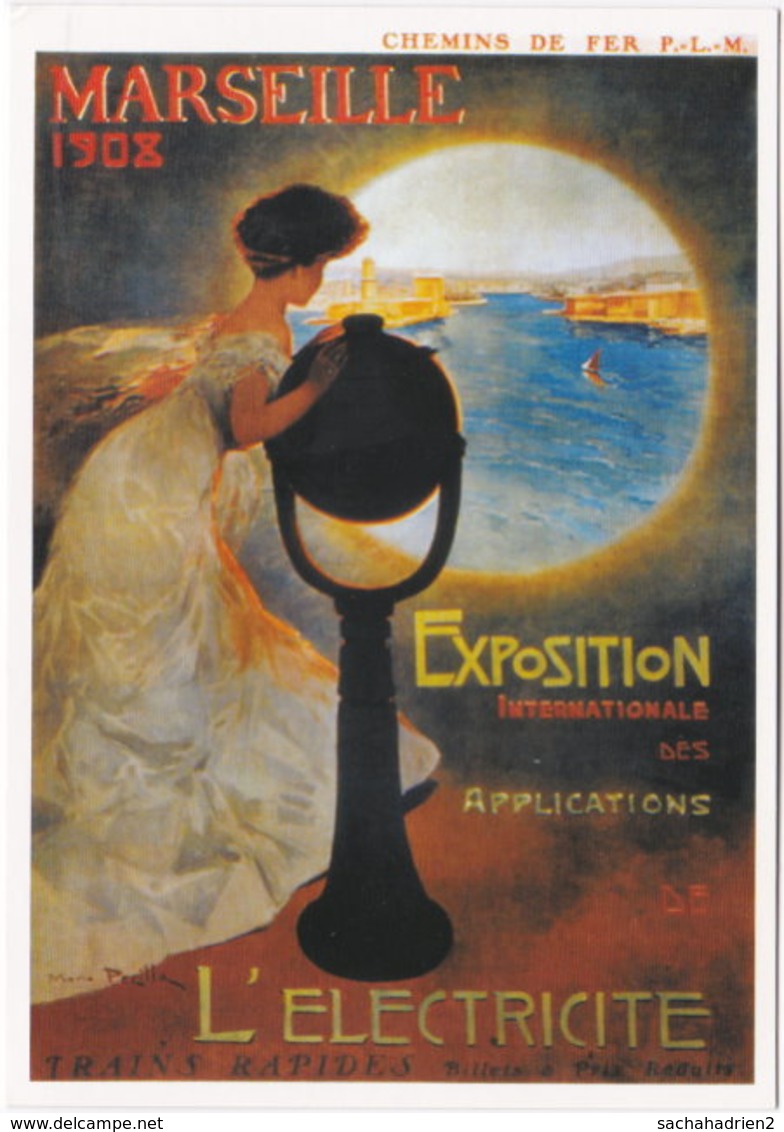 13. Gf. MARSEILLE. 1908. Exposition Internationale Des Applications De L'Electricité.  101231 - Electrical Trade Shows And Other