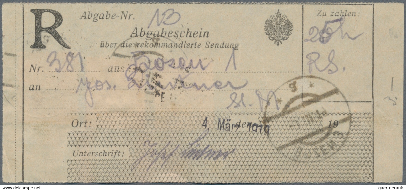 Italienische Besetzung 1918/23 - Trentino: POSTAGE DUES: 1919, "Porto" On 5h. On 5c. Green (2) And 1 - Trentino