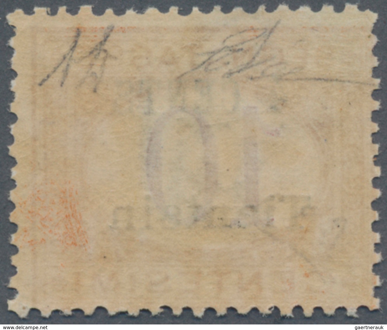 Italienische Post In China: 1918. Postage Due. "4 CENTS Tientsin" Overprint On 10 C Italian Postage - Tientsin