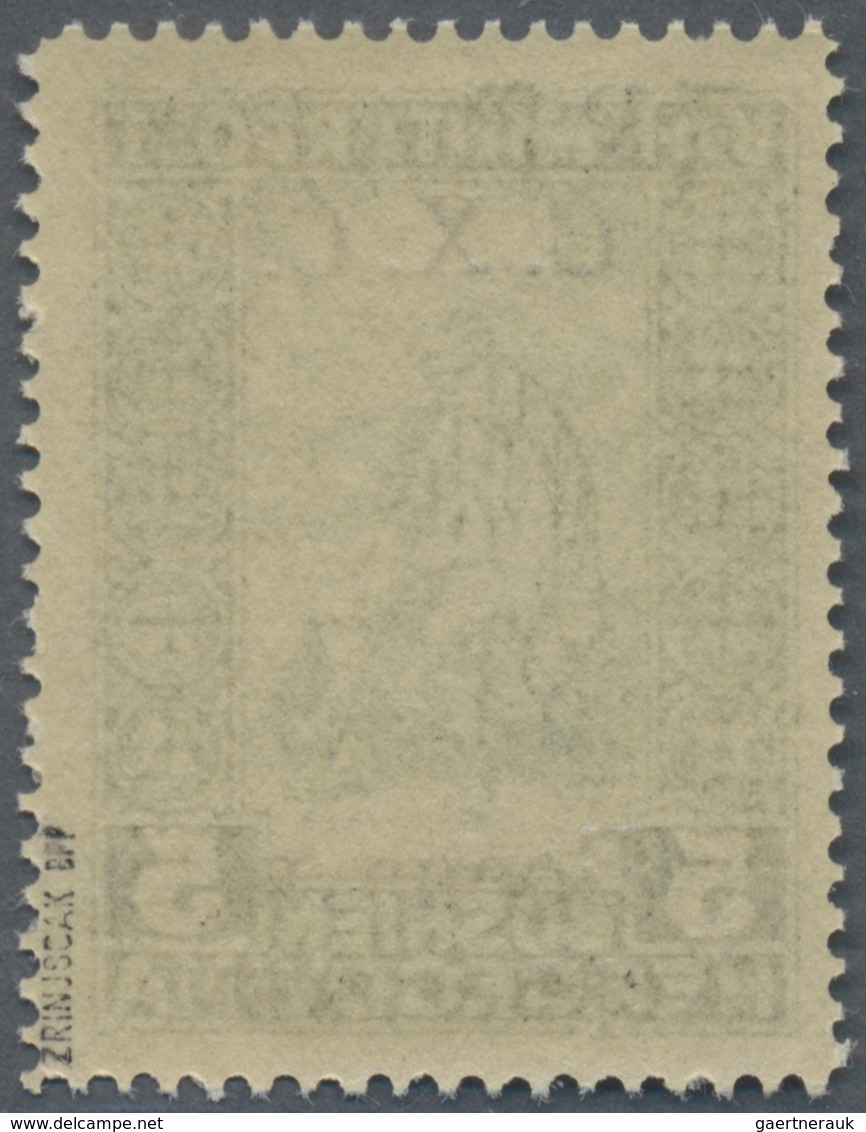 Jugoslawien: 1918, Overprints On Invalids Reflief, 5+2h. Green With Cyrillic Overprint, Mint Never H - Unused Stamps