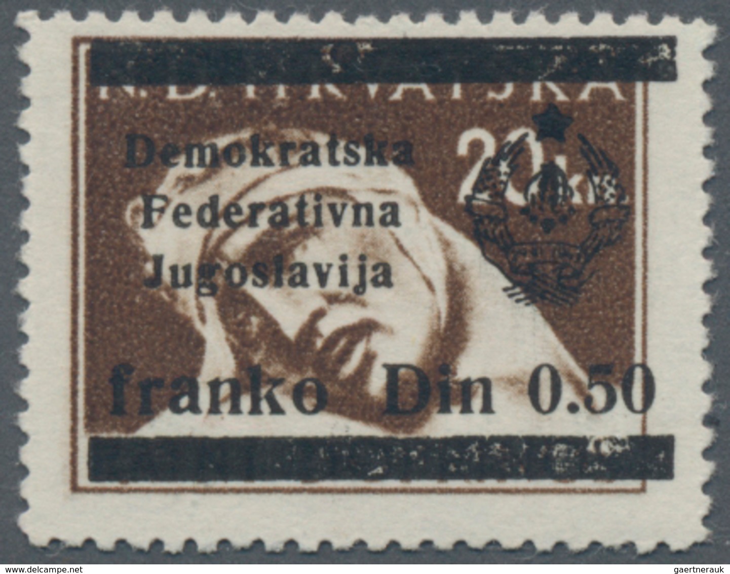 Jugoslawien - Volksrepubliken 1945: Bosnien Und Herzegowina: 1945. Definitives And Obligatory Additi - Other & Unclassified