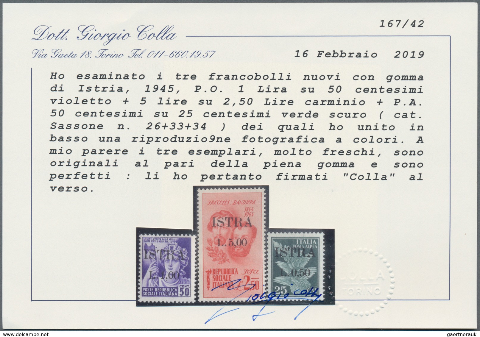 Jugoslawien - Volksrepubliken 1945: Istrien Und Slow. Küstenland: 1945. Italian Stamps Overprinted " - Other & Unclassified