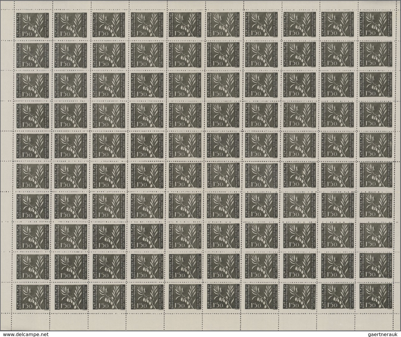 Jugoslawien - Volksrepubliken 1945: Istrien Und Slow. Küstenland: 1945/1946: 0,25 L - 30 L, Ten Diff - Other & Unclassified