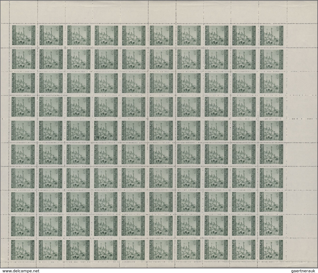 Jugoslawien - Volksrepubliken 1945: Istrien Und Slow. Küstenland: 1945/1946: 0,25 L - 30 L, Ten Diff - Other & Unclassified