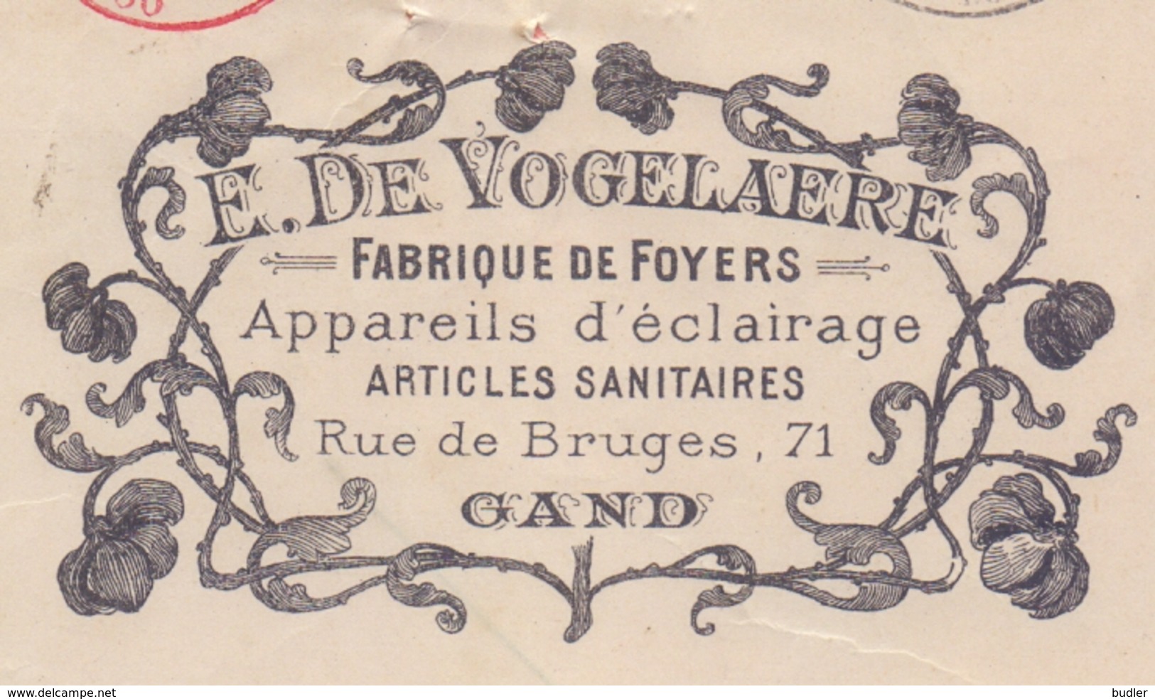 1907: Wissel Van / Traite De ## E. DE VOGELAERE, Rue De Bruges, 71, GAND ##  Aan/à ## Mr. PARIJS-WEVER, ... - Elektrizität & Gas