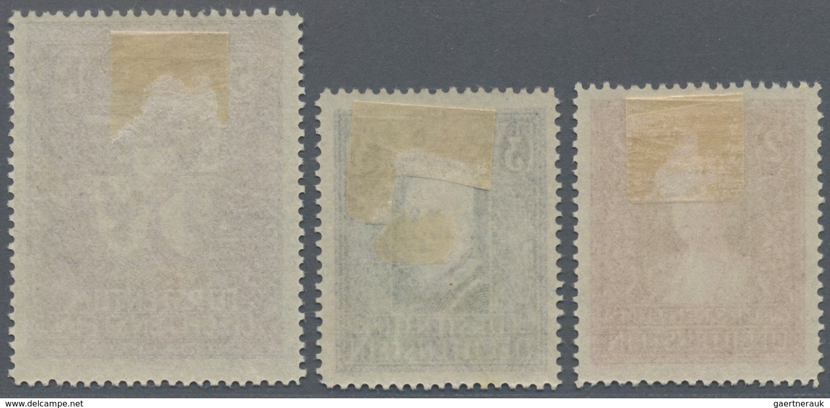 Liechtenstein: 1933, Freimarken Fürstin Elsa, Fürst Franz I Und Landeswappen, 3 Werte Tadellos Ungeb - Covers & Documents