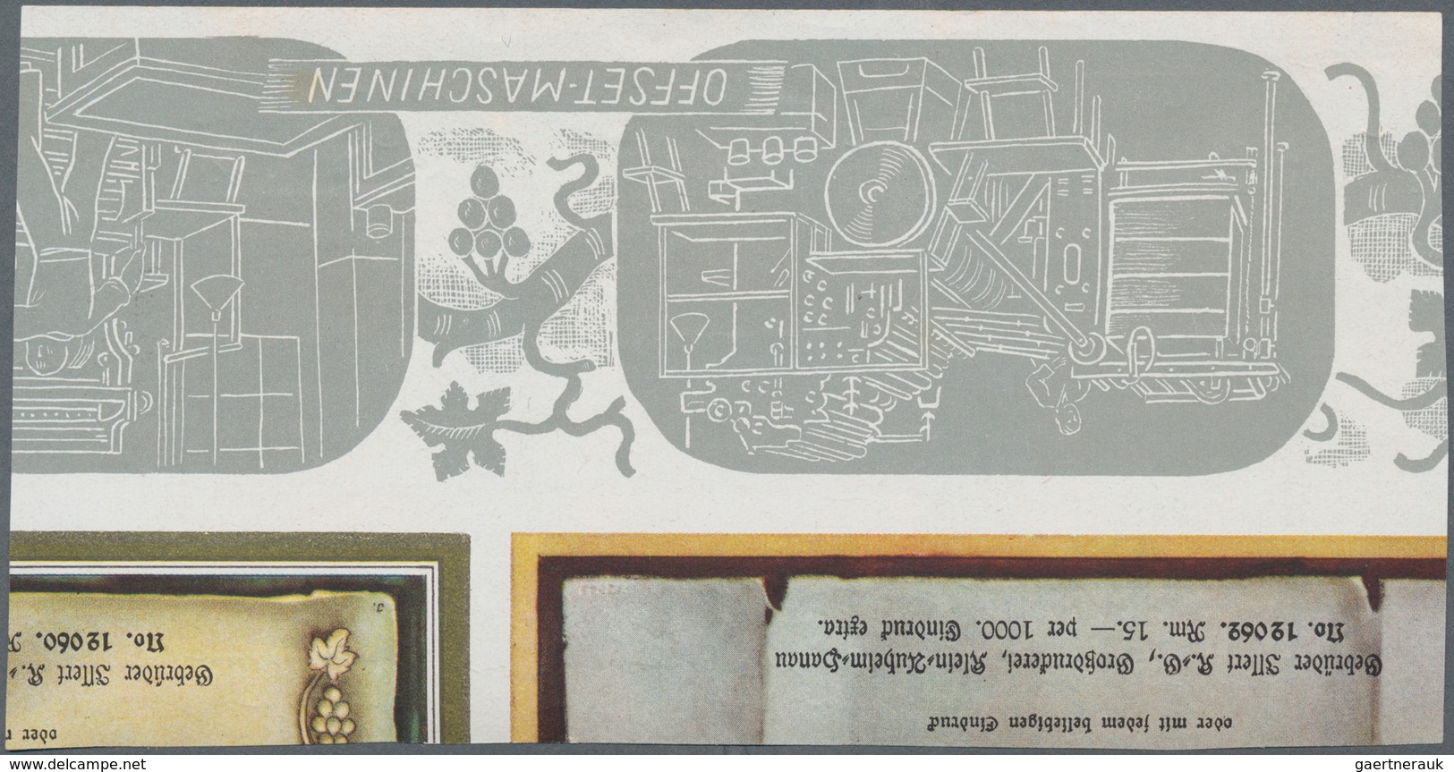 Liechtenstein: 1934. Lot Von 3 Probedrucken In Schwarz Für Die 10 Rp, 15 Rp Und 20 Rp Werte Der Frei - Covers & Documents