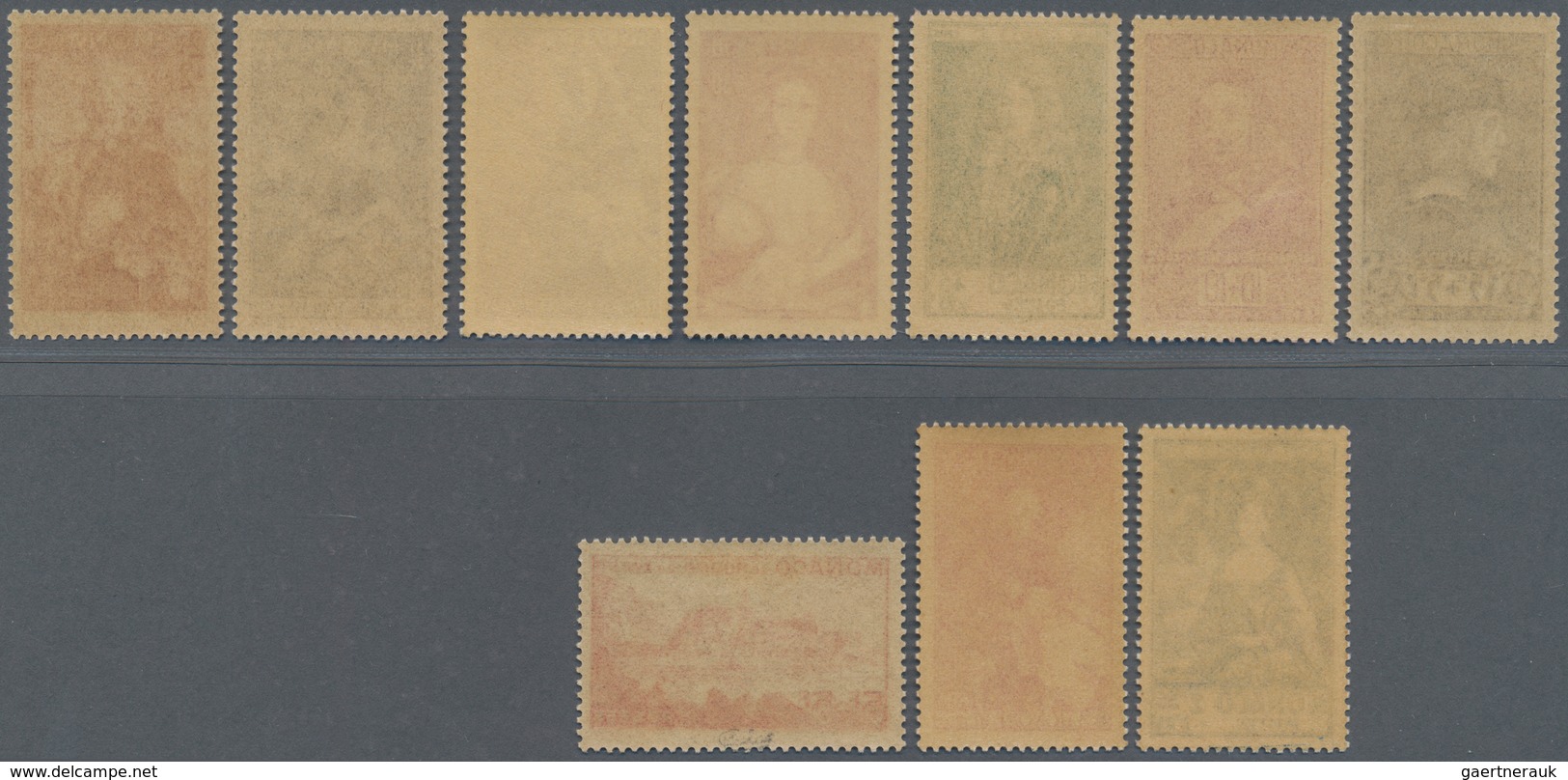 Monaco: 1939, Royals/View Of Monaco, Complete Set Of Ten Values, Mint Never Hinged, 5f.+5fr. Signed - Unused Stamps