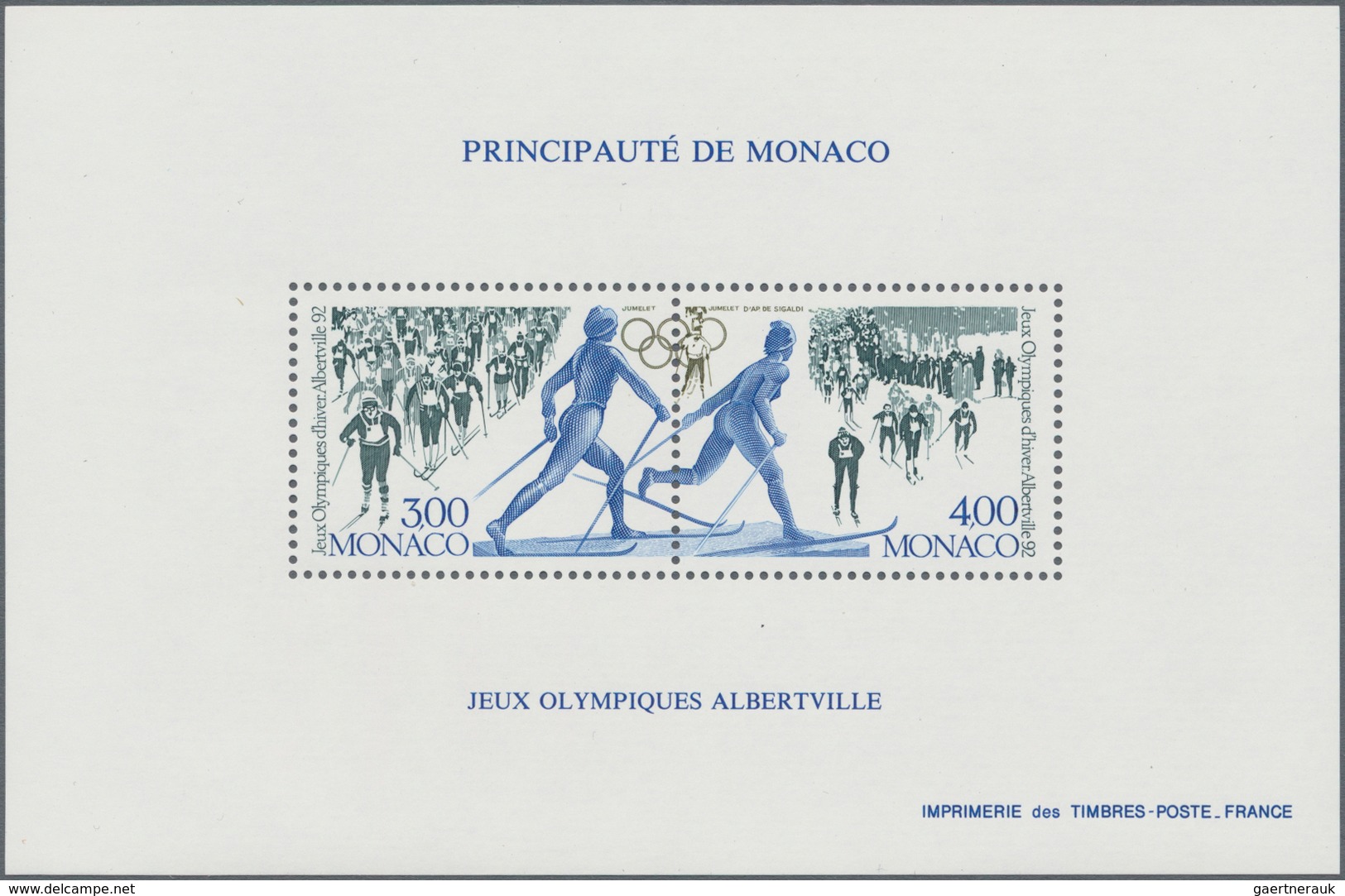 Monaco: 1991, Summer Olympics Barcelona And Winter Olympics Albertville 1992 Set Of Two Perforated S - Unused Stamps