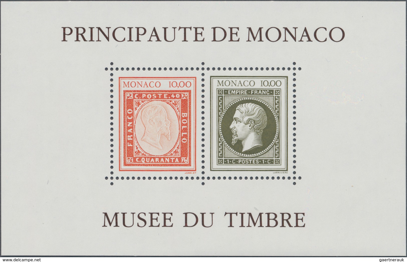 Monaco: 1992, Museum For Philately In Monaco Miniature Sheet With BLACK Omitted (cancels At Left And - Ongebruikt