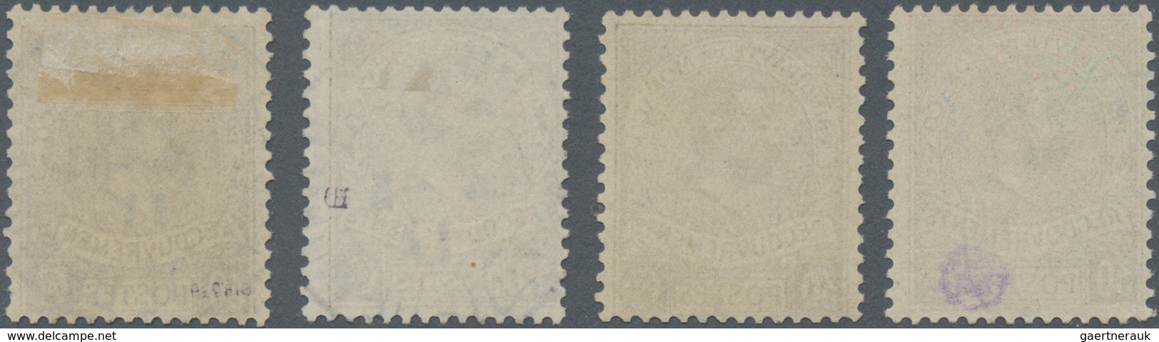 Monaco - Portomarken: 1911, Postage Due 30c. Pale Brown Small Group With Four Fine Used Copies Of Th - Strafport