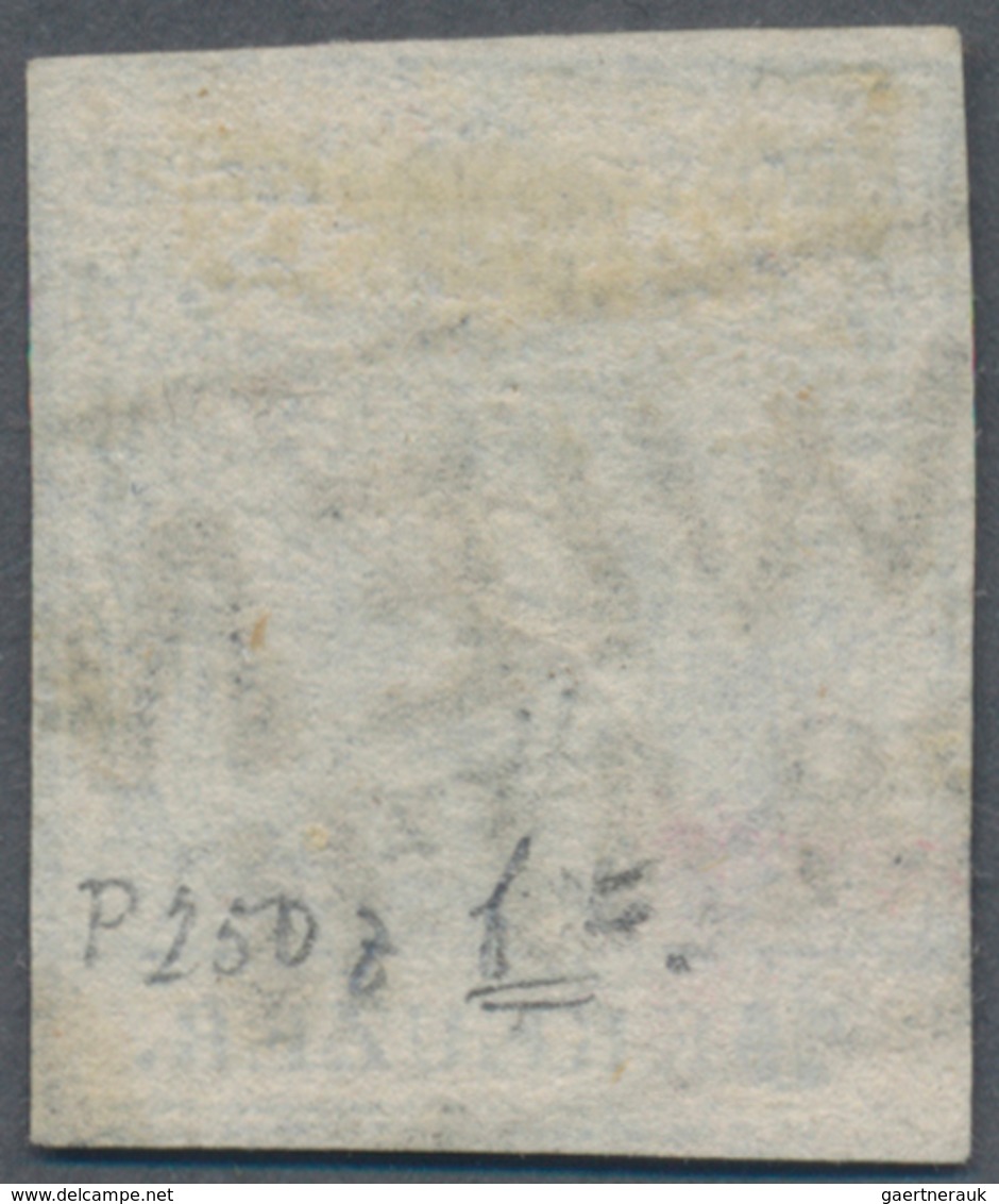 Österreich: 1850, Freimarke 9 Kr. Handpapier In Type I Dunkelblau, Bogenstellung 16 Aus Der Viertelp - Gebraucht