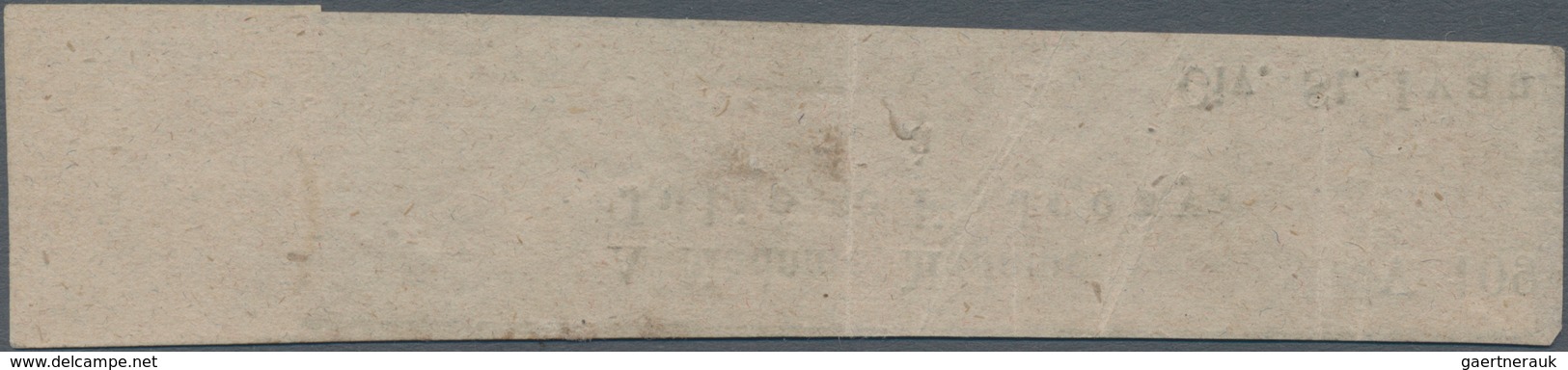 Österreich: 1851, BLAUER Merkur (0.6 Kr.) Allseits Breit- Bis überrandig Auf Teil Einer Schleife Mit - Gebraucht