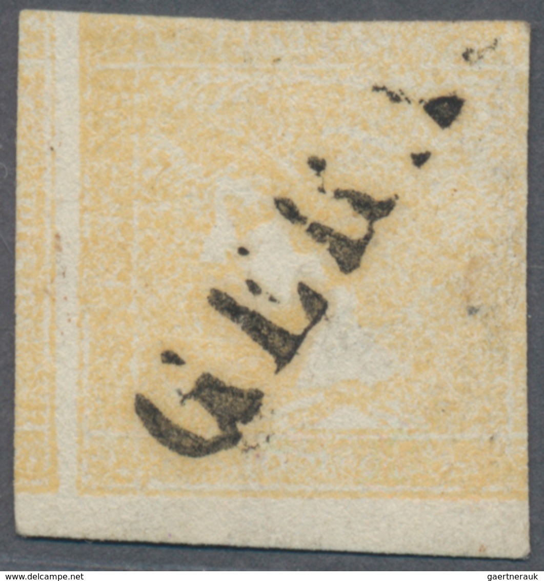 Österreich: 1851, 'Gelber Merkur' (6 Kr.) Gelb, Type Ib. Die Marke Ist Mit Einem Ziemlich Vollständi - Used Stamps