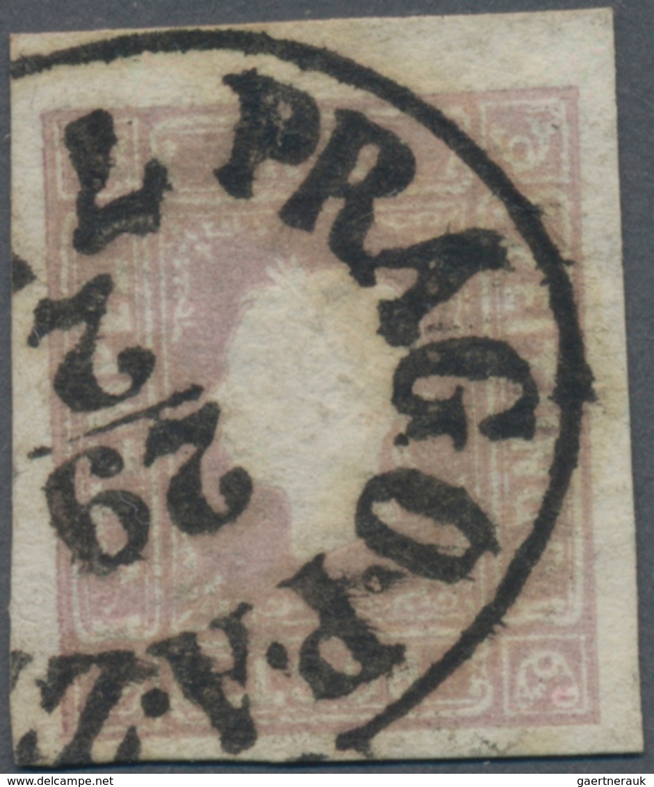 Österreich: 1858, Zeitungsstempelmarke (1.05 Kr) Lila. Gut Gerandete Marke Mit Kräftigem Stempel Der - Used Stamps