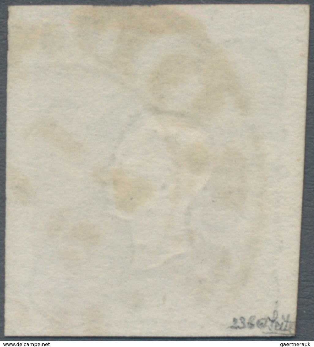 Österreich: 1861, Zeitungsmarke Franz Joseph (1.05 Kr.) Dunkelgrau Allseits Voll- Bis Breitrandig Mi - Used Stamps