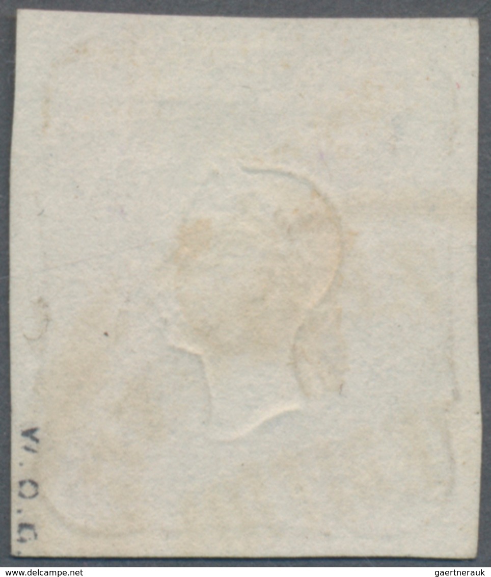 Österreich: 1861, Zeitungsmarke 1.05 Kr. Grauviolett, Farbfrisch, Allseits Breitrandig, Klar Entwert - Gebraucht