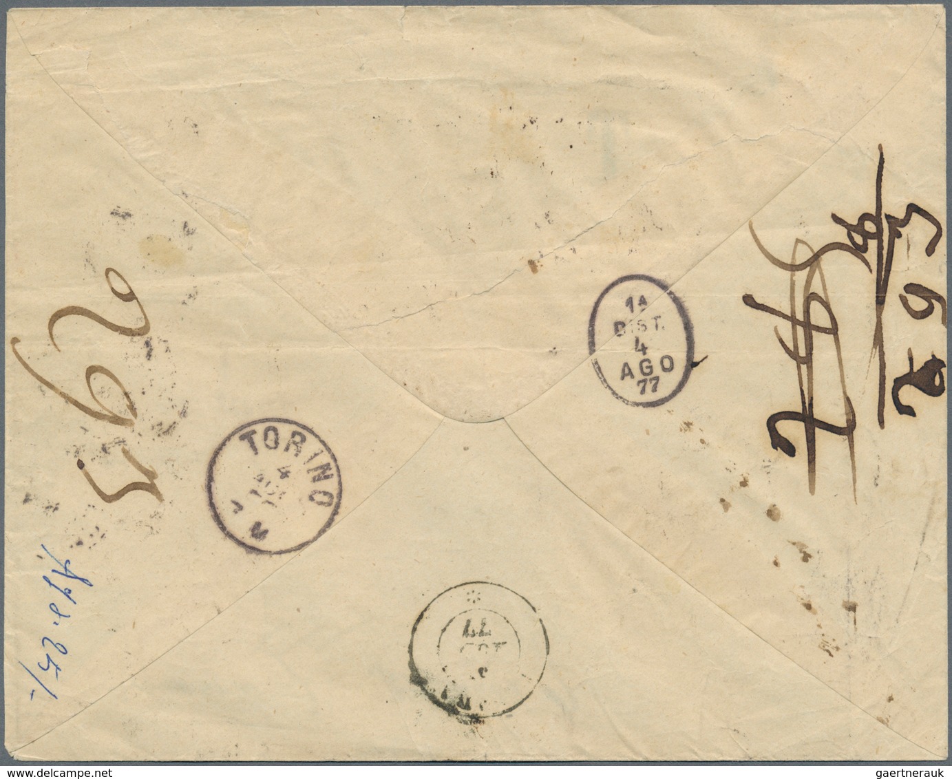 Österreich: 1877, 5 Kr Rot, Feiner Druck, Entwertet Mit K1 WEIDLINGAU, 1/8 77 (Tintenstrich Auf Mark - Gebraucht