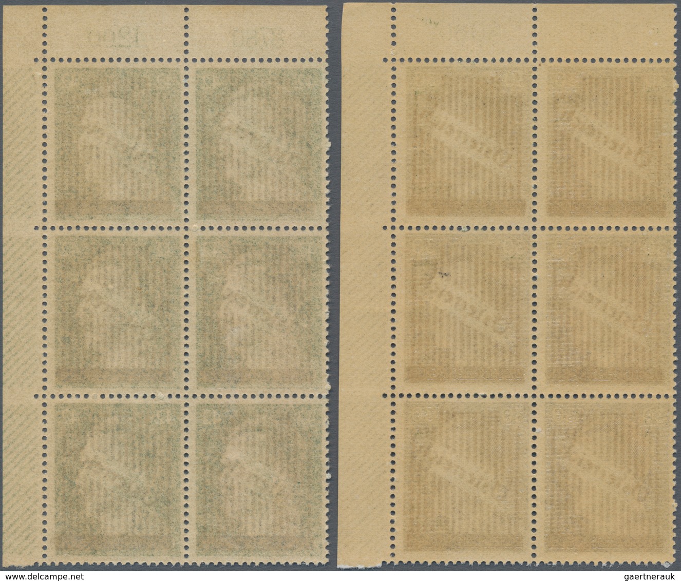 Österreich: 1945, III. Wiener Aushilfsausgabe 30 Pf. Grünoliv Und 42 Pf. Smaragdgrün Jeweils In Type - Used Stamps