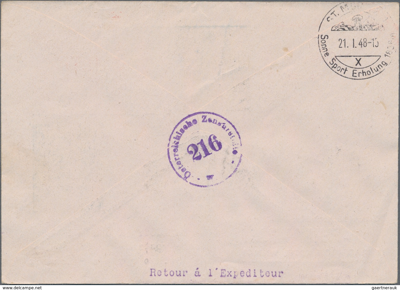 Österreich: 1948, Ausgabe Olympische Spiele 1948 In London 1S + 50g Blau Auf Ungültig Gestempelten P - Used Stamps