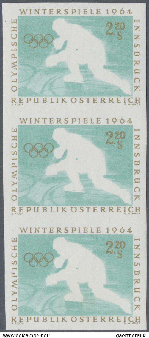 Österreich: 1963, Olympische Winterspiele Innsbruck '64, 2.20 Sch. Eishockey Mit Abart "Farbe Schwar - Gebraucht