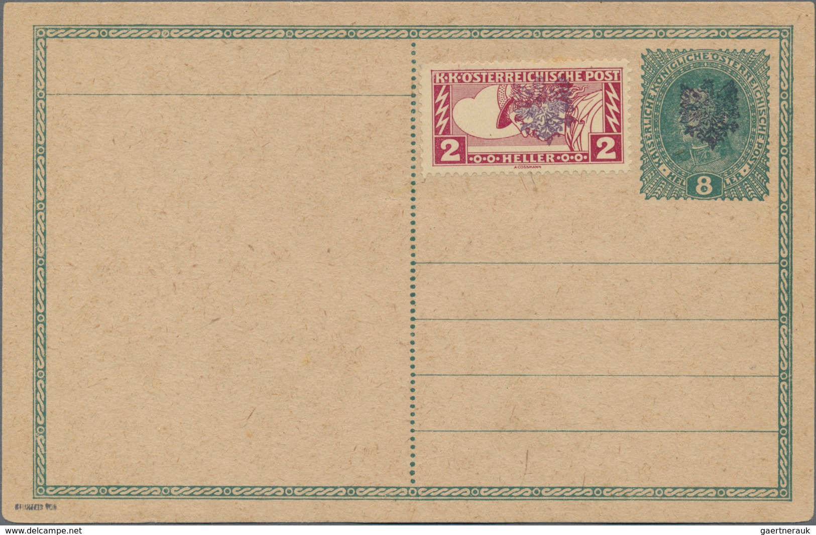 Österreich - Lokalausgaben 1918/38 - Tirol: 1918, Aufdruckausgabe TIROL: Violettschwarzer Gummihands - Other & Unclassified