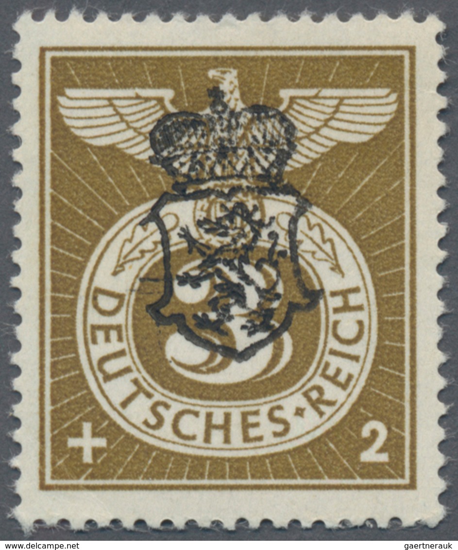 Österreich - Lokalausgaben 1945 - Graz: 1945, Ziffernzeichnung 3 + 2 Rpf Mit Schwarzem Metallhandste - Other & Unclassified