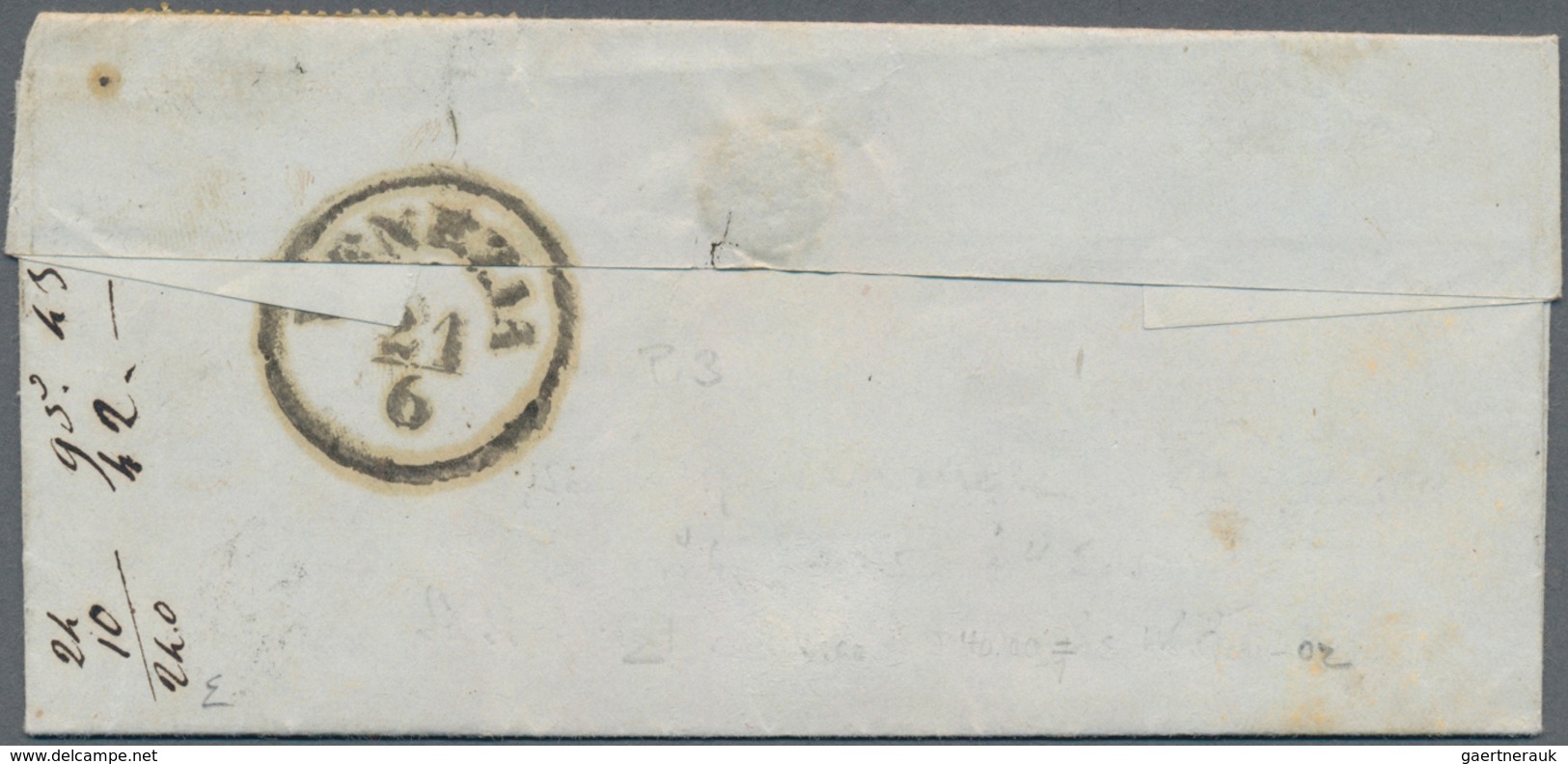 Österreich - Lombardei Und Venetien - Stempelmarken: 1854, 15 C Grün/schwarz, EF Auf Kleinformatigem - Lombardy-Venetia