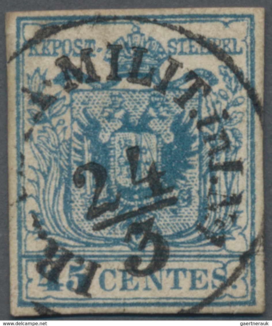 Österreich - Lombardei Und Venetien - Stempel: "I.R. (POSTA) MILIT. In I. Nr 1 24/3", Klarer Abschla - Lombardy-Venetia