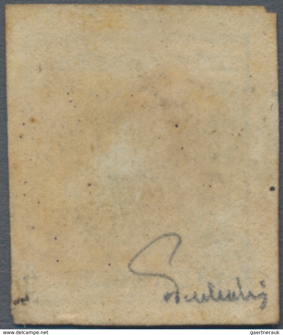 Österreich - Verwendung In Liechtenstein: 1854, 6 Kr. Blau Maschinenpapier Type III Mit L2 (V)ADUTZ, - Sonstige & Ohne Zuordnung