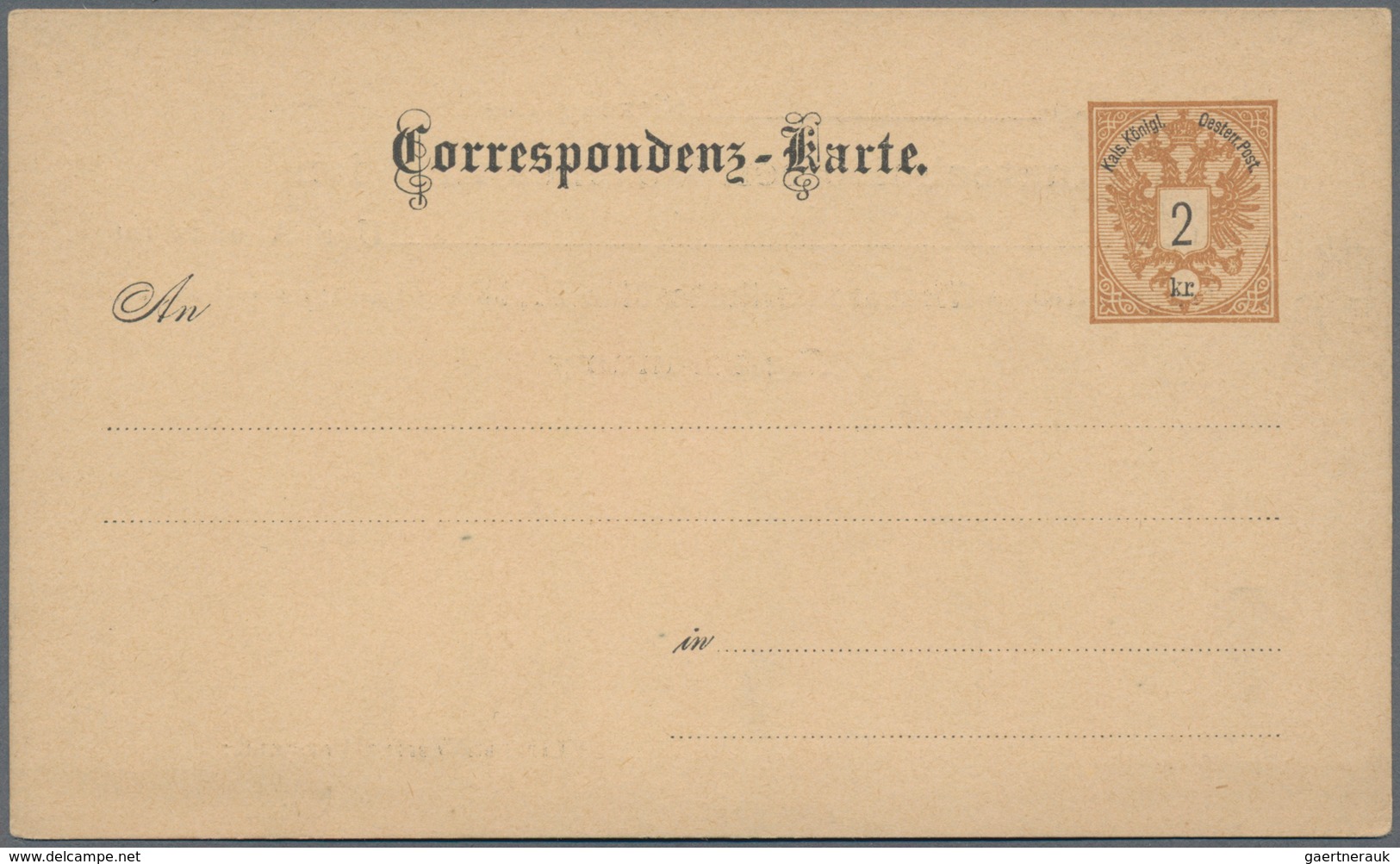Österreich - Flugpost: 1883, Ganzsachenkarte 2 Kr. Braun Mit Rs. Vordruck Des FLUGTECHNISCHEN VEREIN - Sonstige & Ohne Zuordnung