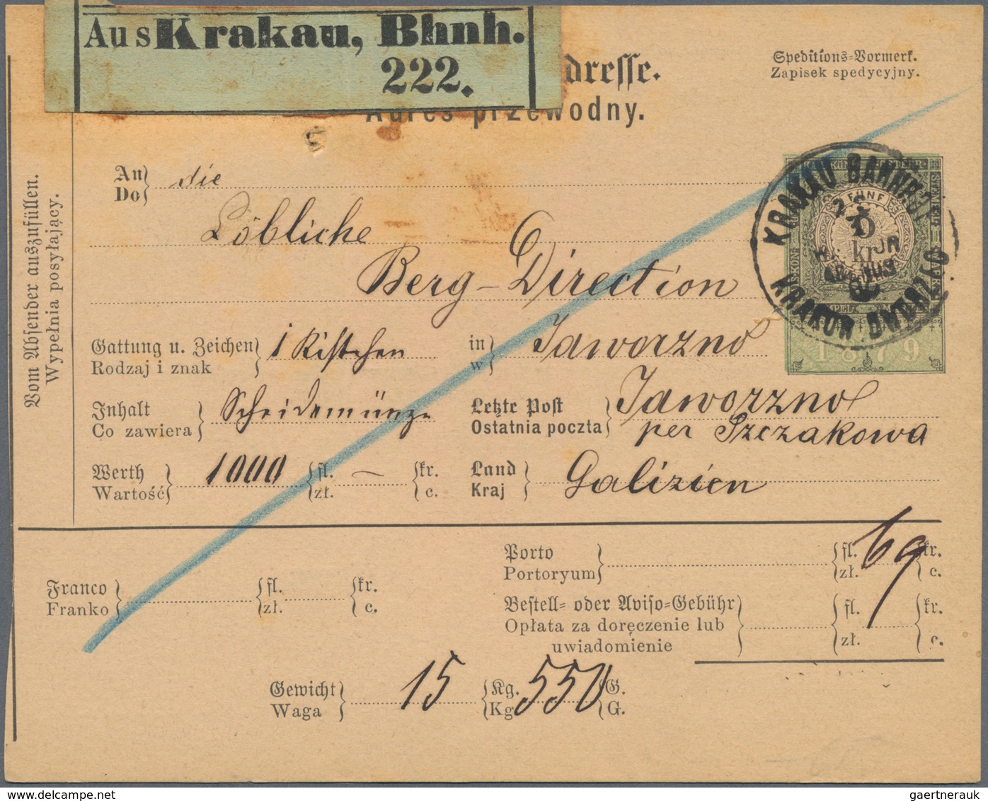 Österreich - Ganzsachen: 1880/81, Drei Gebrauchte Postbegleitadressen, Einmal In Italienischer Sprac - Sonstige & Ohne Zuordnung