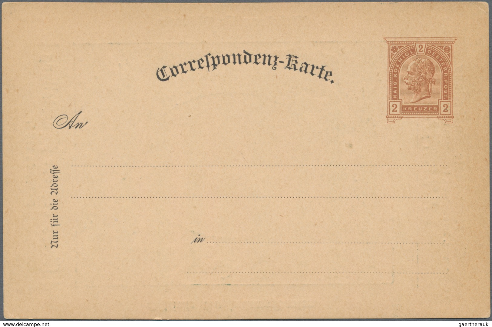 Österreich - Privatganzsachen: 1894. Set Von 2 Privat-Postkarten 2 Kr Franz Joseph "Internationale A - Other & Unclassified