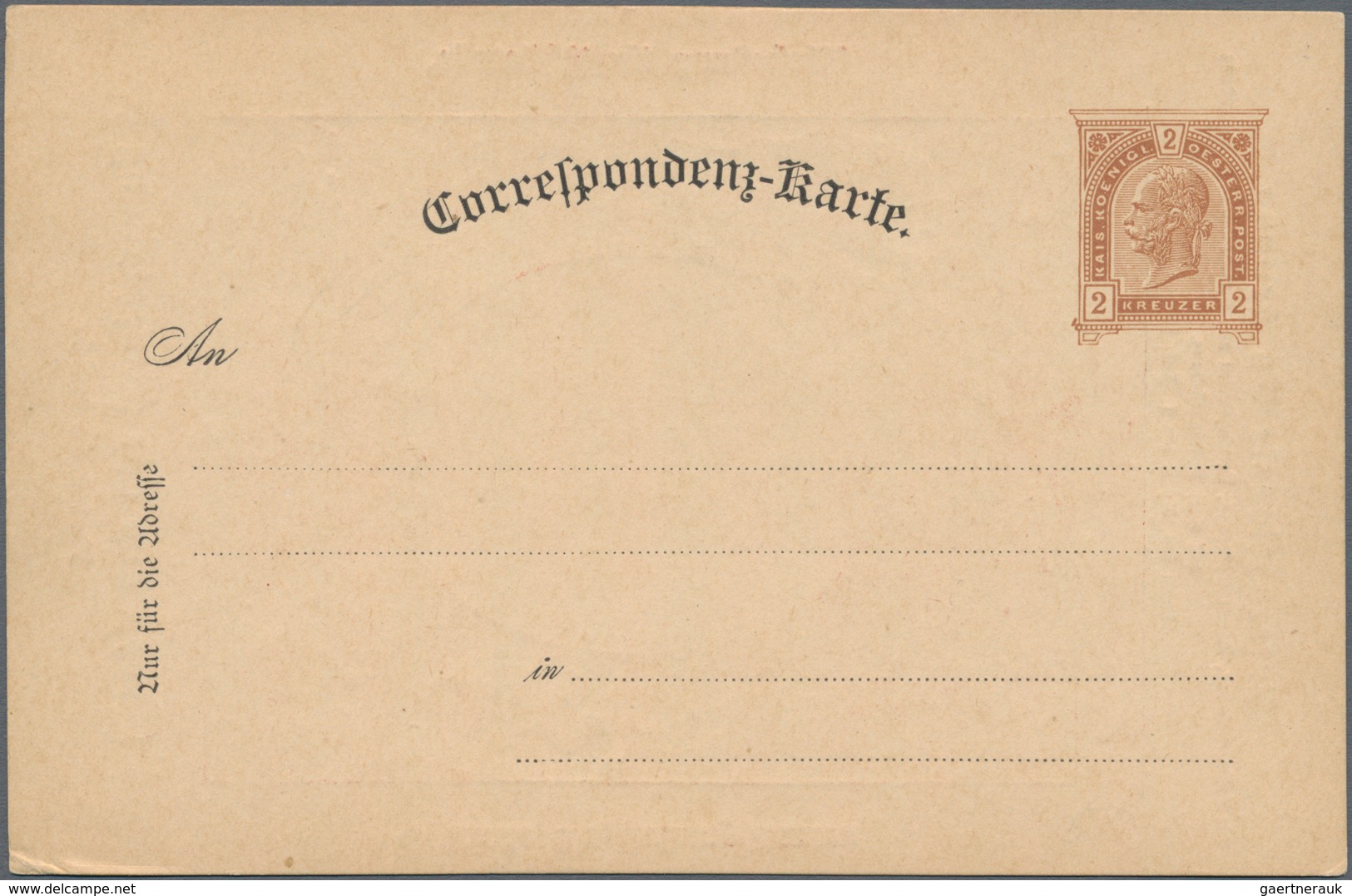 Österreich - Privatganzsachen: 1894. Set Von 2 Privat-Postkarten 2 Kr Franz Joseph "Internationale A - Other & Unclassified