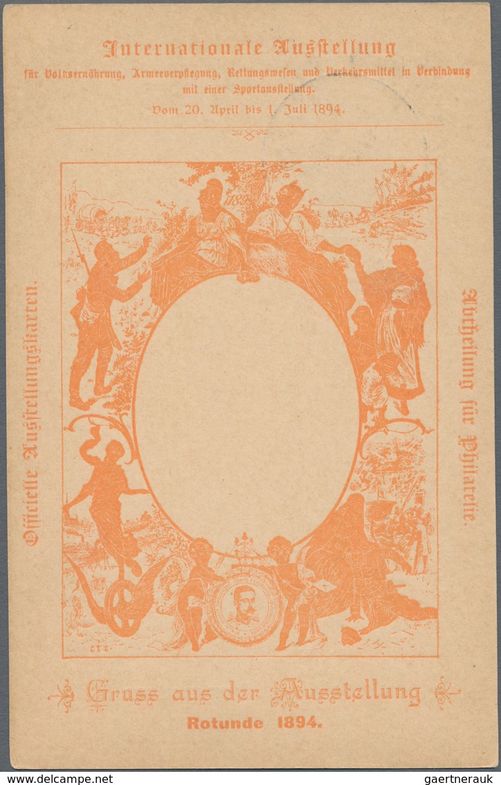 Österreich - Privatganzsachen: 1894. Set Von 3 Privat-Postkarten 2 Kr Franz Joseph "Internationale A - Sonstige & Ohne Zuordnung
