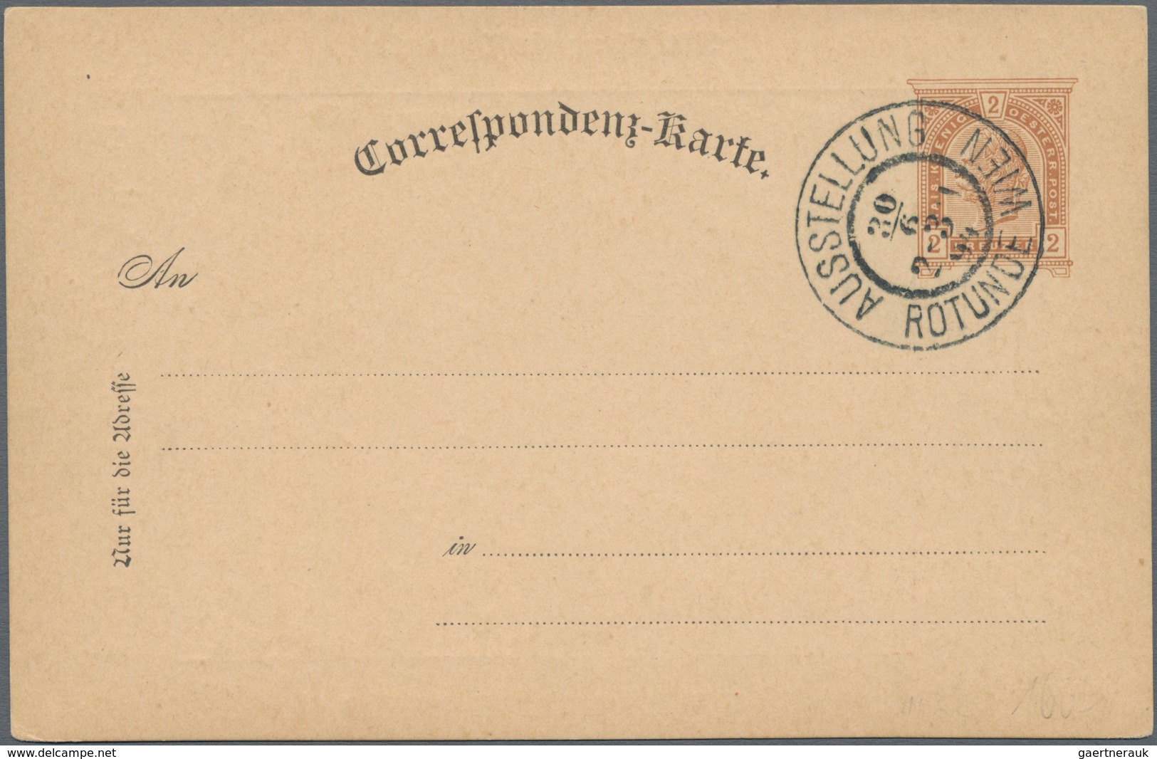 Österreich - Privatganzsachen: 1894. Set Von 3 Privat-Postkarten 2 Kr Franz Joseph "Internationale A - Other & Unclassified