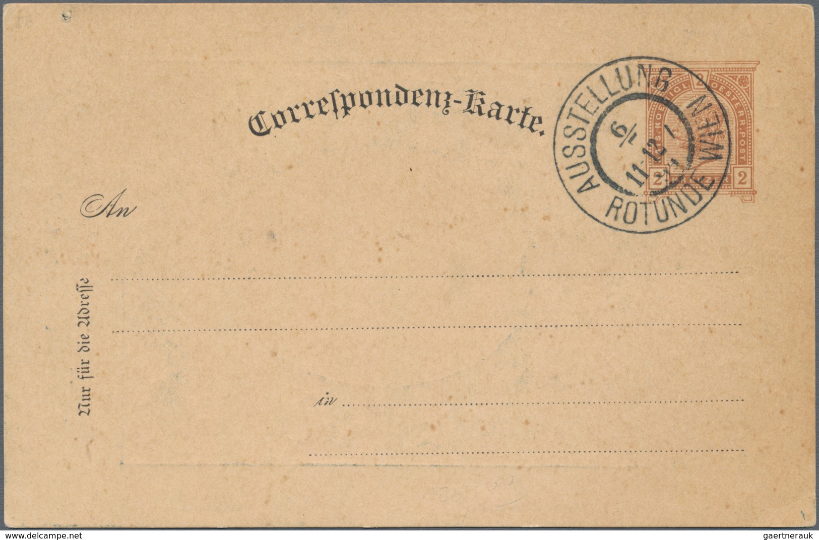 Österreich - Privatganzsachen: 1894. Set Von 3 Privat-Postkarten 2 Kr Franz Joseph "Internationale A - Andere & Zonder Classificatie