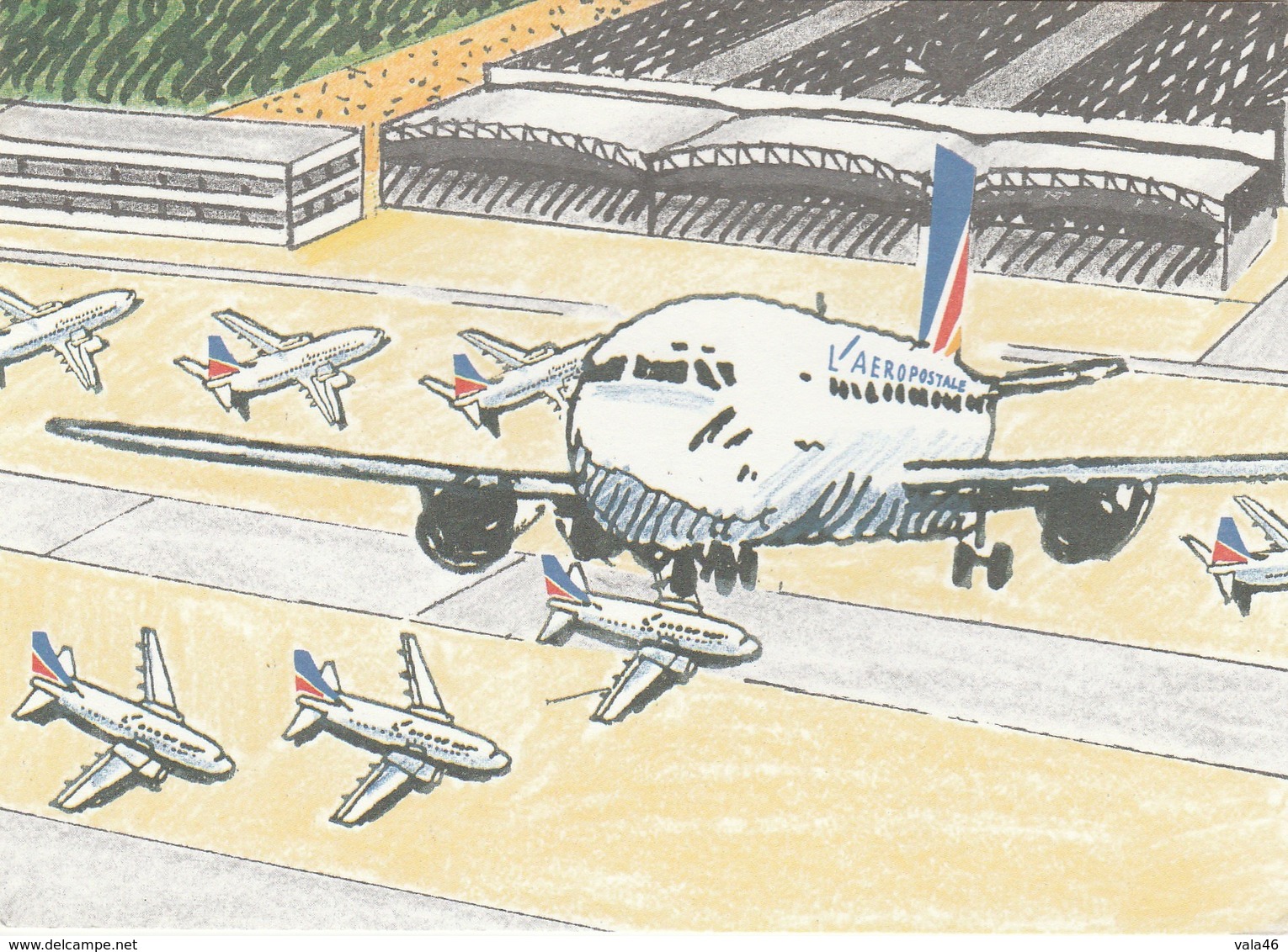 FRANCE  - ENTIERS POSTAUX  AEROPOSTAL - Cartoline-lettere