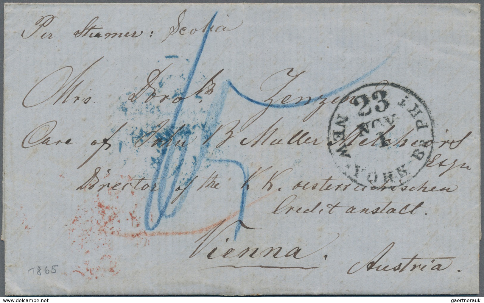 Österreich - Besonderheiten: 1865, 3-seitiger Brief Eines österreichischen Seesoldaten Auf Dem US-am - Andere & Zonder Classificatie